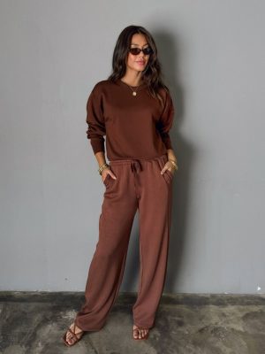 Lena Sweatpants in Chestnut