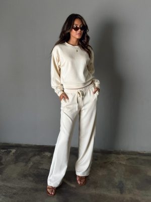 Lena Sweatpants in Cream