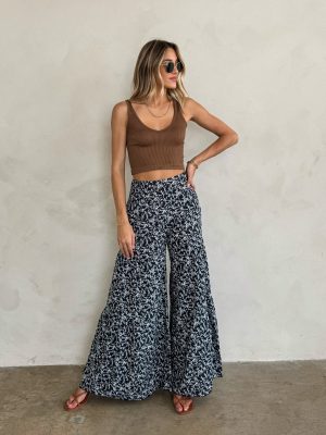 Gracie Floral Wide Leg Pants