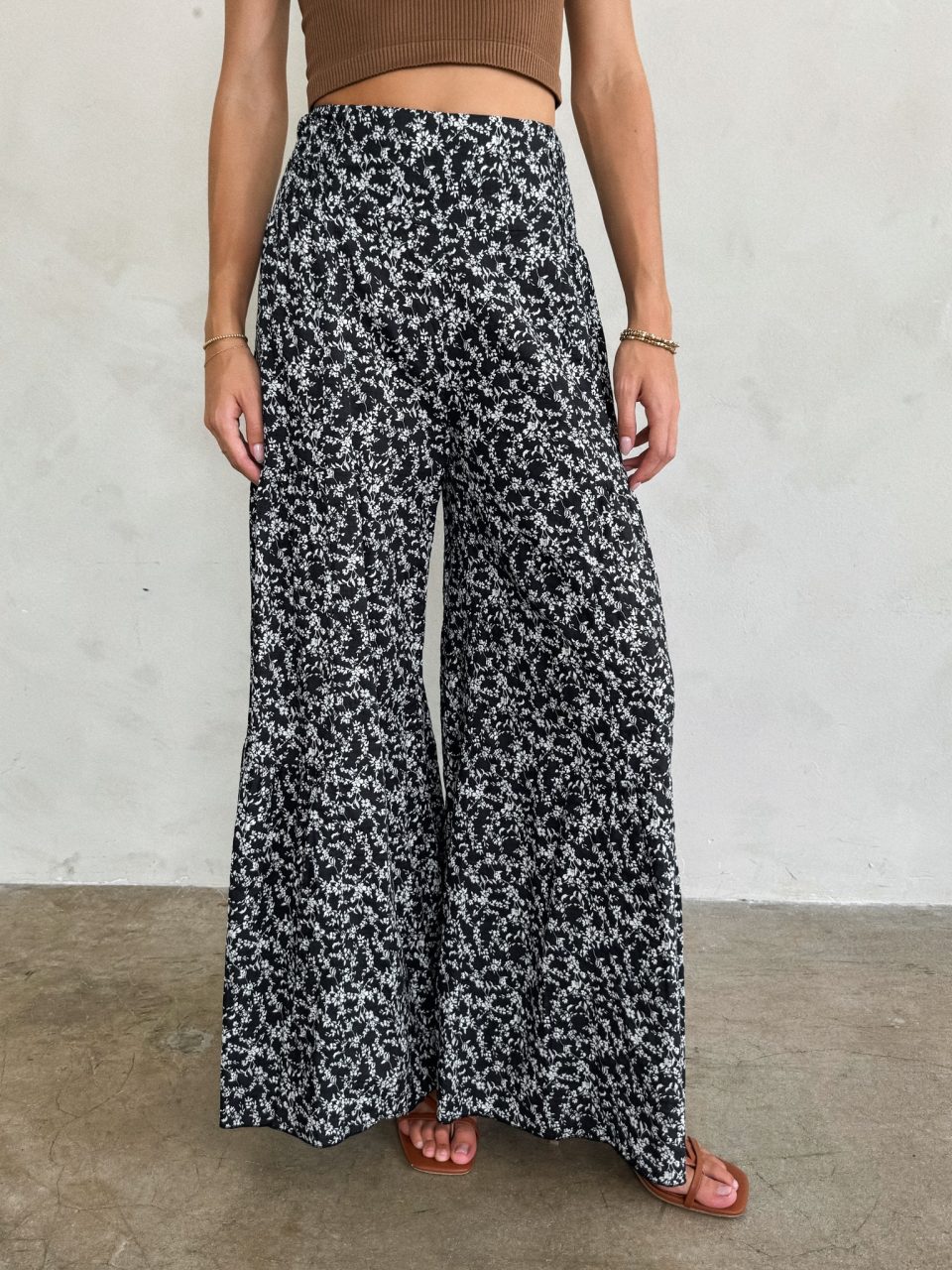 Gracie Floral Wide Leg Pants