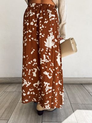 Pecan Pie Midi Skirt
